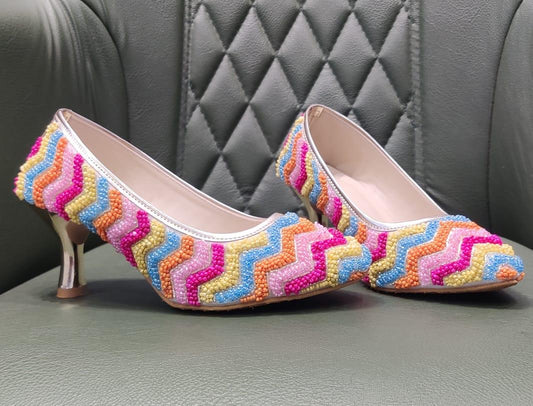 Multi color heels